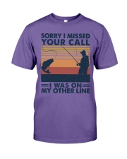 SORRY I MISSED YOUR CALL I WAS ON MY OTHER LINE Premium Fit Mens Tee tile