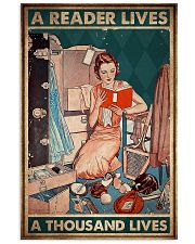 A READER LIVES A THOUSAND LIVES 11x17 Poster front