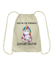 GIVE ME THE STRENGTH Drawstring Bag tile