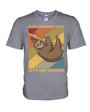 SLOTH RUNNING TEAM V-Neck T-Shirt tile