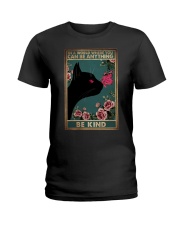 IN A WORLD WHERE YOU CAN BE ANYTHING BE KIND Ladies T-Shirt tile
