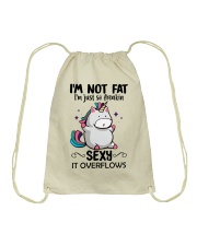 I'M NOT FAT Drawstring Bag tile