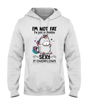 I'M NOT FAT Hooded Sweatshirt front