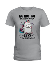I'M NOT FAT Ladies T-Shirt tile