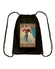 SOMETIME I LOOK BACK AT MY LIFE Drawstring Bag tile