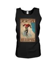 SOMETIME I LOOK BACK AT MY LIFE Unisex Tank tile