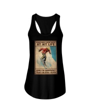 SOMETIME I LOOK BACK AT MY LIFE Ladies Flowy Tank tile