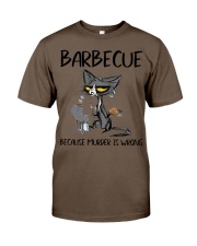 BARBECUE BECAUSE MURDER IS WRONG Classic T-Shirt tile