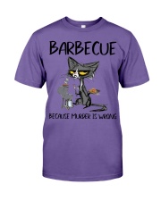 BARBECUE BECAUSE MURDER IS WRONG Premium Fit Mens Tee tile