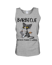 BARBECUE BECAUSE MURDER IS WRONG Unisex Tank tile