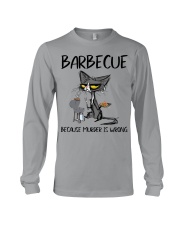 BARBECUE BECAUSE MURDER IS WRONG Long Sleeve Tee tile