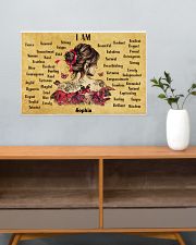 BREAST CANCER - I AM - CUSTOM NAME 24x16 Poster poster-landscape-24x16-lifestyle-25