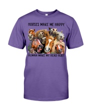 HORSES MAKE ME HAPPY Premium Fit Mens Tee tile