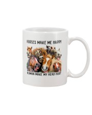 HORSES MAKE ME HAPPY Mug tile