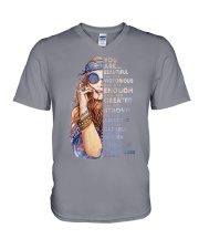 HIPPIE GIRL YOU ARE V-Neck T-Shirt tile