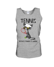 TENNIS BECAUSE MURDER IS WRONG Unisex Tank tile