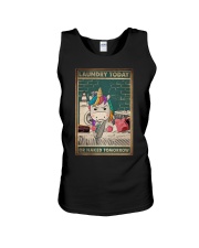 LAUNDRY TODAY OR NAKED TOMORROW Unisex Tank tile