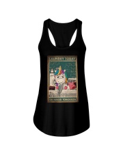 LAUNDRY TODAY OR NAKED TOMORROW Ladies Flowy Tank tile