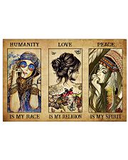 HUMANITY IS MY RACE 17x11 Poster front
