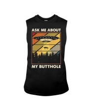 ASK ME ABOUT MY BUTTHOLE Sleeveless Tee tile