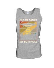ASK ME ABOUT MY BUTTHOLE Unisex Tank tile