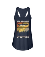 ASK ME ABOUT MY BUTTHOLE Ladies Flowy Tank tile