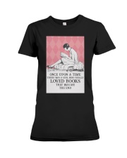 ONCE UPON A TIME - BOOK PINK PATTERN Premium Fit Ladies Tee tile