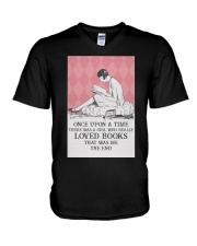 ONCE UPON A TIME - BOOK PINK PATTERN V-Neck T-Shirt tile