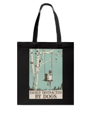 EASILY DISTRACTED BY DOG Tote Bag tile