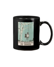 EASILY DISTRACTED BY DOG Mug tile