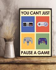 YOU CAN'T JUST PAUSE A GAME 11x17 Poster lifestyle-poster-3