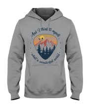 AND I THINK TO MYSELF WHAT A WONDERFUL WORLD Hooded Sweatshirt tile