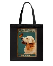 GOLDEN RETTERIVER - BE KIND Tote Bag tile