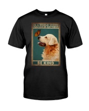 GOLDEN RETTERIVER - BE KIND Classic T-Shirt tile