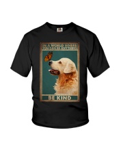 GOLDEN RETTERIVER - BE KIND Youth T-Shirt tile
