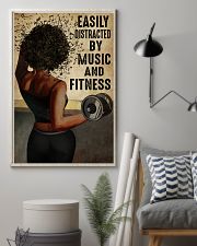 EASILY DISTRACTED BY MUSIC AND FITNESS 11x17 Poster lifestyle-poster-1