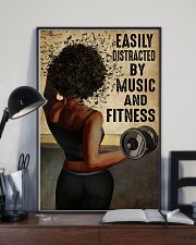 EASILY DISTRACTED BY MUSIC AND FITNESS 11x17 Poster lifestyle-poster-2