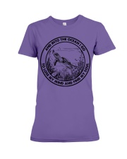 INTO THE OCEAN I GO TO LOSE MY MIND AND FIND MY Premium Fit Ladies Tee tile