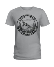 INTO THE OCEAN I GO TO LOSE MY MIND AND FIND MY Ladies T-Shirt tile