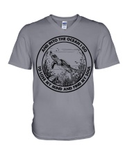 INTO THE OCEAN I GO TO LOSE MY MIND AND FIND MY V-Neck T-Shirt tile
