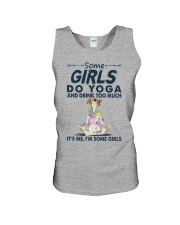 SOME GIRL DO YOGA AND DRINK TOO MUCH Unisex Tank tile