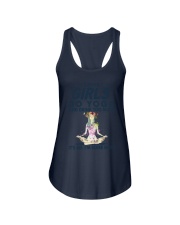 SOME GIRL DO YOGA AND DRINK TOO MUCH Ladies Flowy Tank tile