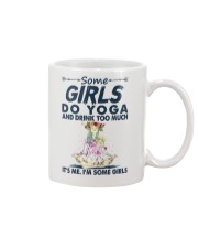 SOME GIRL DO YOGA AND DRINK TOO MUCH Mug tile
