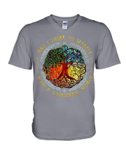 AND I THINK TO MYSELF V-Neck T-Shirt tile