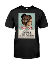 BOOKS GIVE A SOUL TO THE UNIVERSE Premium Fit Mens Tee tile