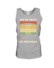 ASK ME ABOUT MY BUTTHOLE Unisex Tank tile