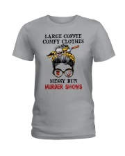LARGE COFFEE COMFY CLOTHES Ladies T-Shirt tile