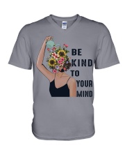 BE KIND TO YOUR MIND V-Neck T-Shirt tile