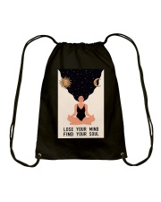 LOSE YOUR MIND FIND YOUR SOUL Drawstring Bag tile