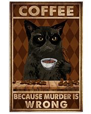COFFEE BECAUSE MURDER IS WRONG 11x17 Poster front
